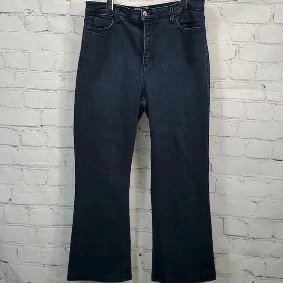 NYDJ Studded Dark Denim Bootcut Jeans Women's Size 16 - Picture 1 of 15